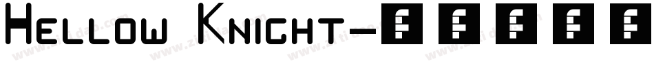 Hellow Knight字体转换